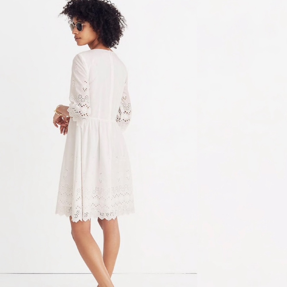 Madewell white midi dress
